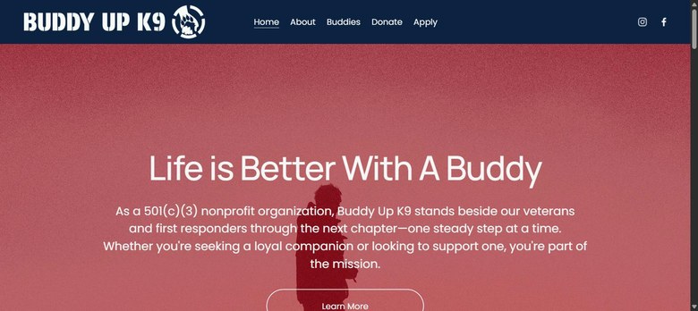 Buddy Up K9 website